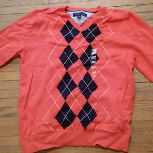 Tommy Hilfiger argyle sweater sz:M